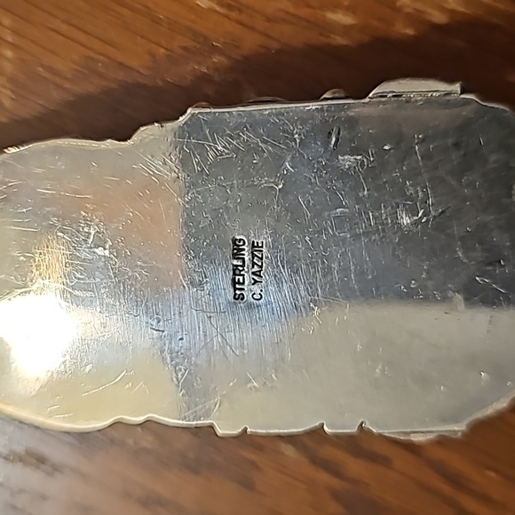 Bumblebee Jasper pendant, sterling silver - Picture 2 of 4